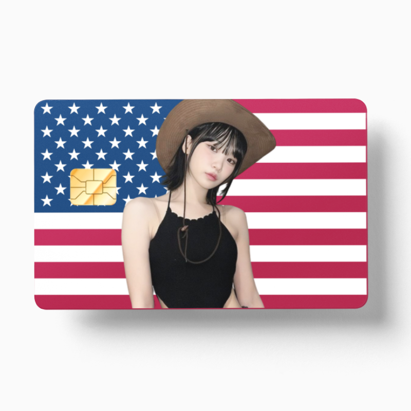 Kim Chaewon American Flag