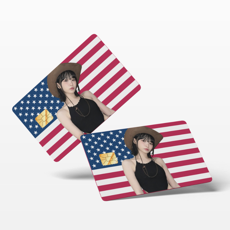 Kim Chaewon American Flag